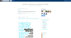 Desktop Screenshot of digitaldesigninarchitecture.blogspot.com