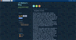 Desktop Screenshot of jkmathur.blogspot.com