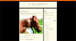 Desktop Screenshot of alehswritingnpoems.blogspot.com