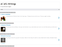Tablet Screenshot of alehswritingnpoems.blogspot.com