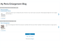 Tablet Screenshot of mypenisenlargementblog.blogspot.com