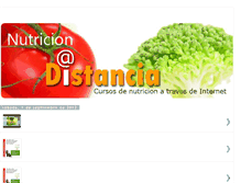 Tablet Screenshot of nutricionadistancia.blogspot.com