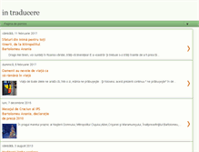 Tablet Screenshot of in-traducere.blogspot.com