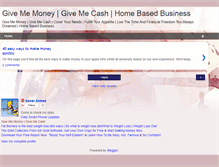 Tablet Screenshot of give-me-cash.blogspot.com