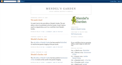 Desktop Screenshot of mendels-garden.blogspot.com