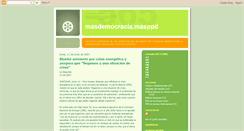 Desktop Screenshot of masdemocraciamasppd.blogspot.com