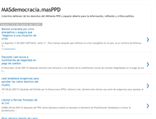 Tablet Screenshot of masdemocraciamasppd.blogspot.com
