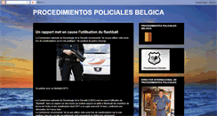 Desktop Screenshot of procedimientospolicialesbelgica.blogspot.com