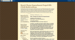 Desktop Screenshot of obama-birth-cert-forged-sss-impeach.blogspot.com