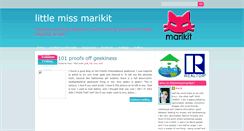 Desktop Screenshot of littlemissmarikit.blogspot.com