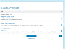 Tablet Screenshot of locationarylistings.blogspot.com