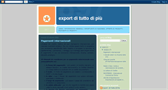 Desktop Screenshot of exportuttodipiu.blogspot.com