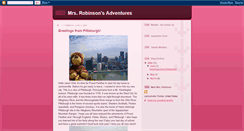 Desktop Screenshot of mrsrobinsonsadventures.blogspot.com