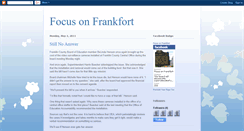 Desktop Screenshot of focusonfrankfort.blogspot.com