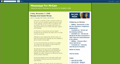 Desktop Screenshot of mississippiformccain.blogspot.com