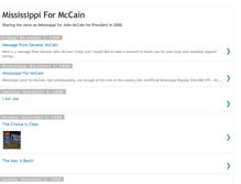 Tablet Screenshot of mississippiformccain.blogspot.com