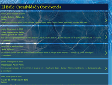 Tablet Screenshot of elbailecreatividadyconvivencia.blogspot.com