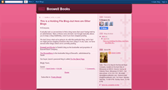 Desktop Screenshot of boswellbooks.blogspot.com