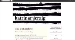 Desktop Screenshot of katrinacraig.blogspot.com