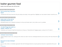 Tablet Screenshot of koshergourmetmart.blogspot.com