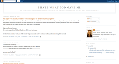 Desktop Screenshot of ihatewhatgodgaveme.blogspot.com
