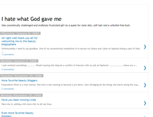 Tablet Screenshot of ihatewhatgodgaveme.blogspot.com