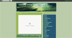 Desktop Screenshot of inherentlywrong.blogspot.com