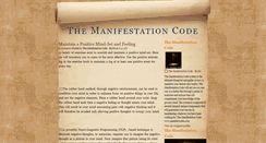 Desktop Screenshot of manifestationcode.blogspot.com