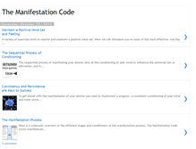 Tablet Screenshot of manifestationcode.blogspot.com