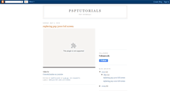 Desktop Screenshot of gigapsptutorials.blogspot.com