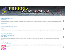 Tablet Screenshot of freebiztraffic-arsenal.blogspot.com