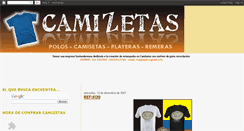 Desktop Screenshot of camizetas.blogspot.com