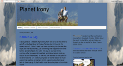 Desktop Screenshot of planetirony.blogspot.com