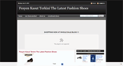 Desktop Screenshot of fesyen-kasut.blogspot.com