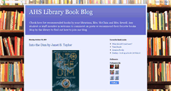 Desktop Screenshot of ahslibrarybookblog.blogspot.com