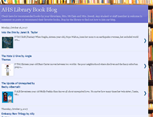 Tablet Screenshot of ahslibrarybookblog.blogspot.com
