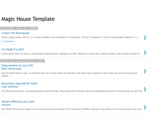 Tablet Screenshot of magic-house-blogger-template.blogspot.com