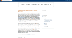 Desktop Screenshot of overseasdiscountpharmacy.blogspot.com