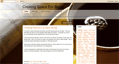 Desktop Screenshot of creatingspaceforbeing.blogspot.com