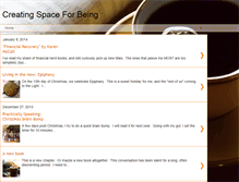 Tablet Screenshot of creatingspaceforbeing.blogspot.com