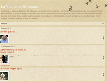 Tablet Screenshot of laviadelasmascaras.blogspot.com