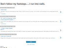 Tablet Screenshot of dontfollowmyfootstepsirunintowalls.blogspot.com