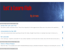 Tablet Screenshot of letslearnfish.blogspot.com