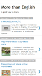 Mobile Screenshot of morethanenglish.blogspot.com
