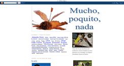 Desktop Screenshot of mucho-poquito-nada.blogspot.com