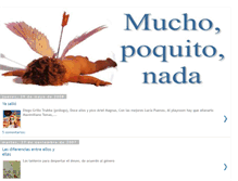 Tablet Screenshot of mucho-poquito-nada.blogspot.com