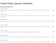 Tablet Screenshot of fussball-zitate.blogspot.com
