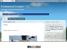 Tablet Screenshot of professionalinvestor.blogspot.com