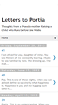 Mobile Screenshot of letterstoportia.blogspot.com