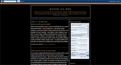Desktop Screenshot of kiosk-za-pse.blogspot.com